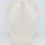 Cadena Veneciana 0.8g / 40cm / 0.44mm Oro Amarillo 18K