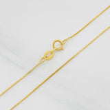 Cadena Veneciana 0.9g / 40cm / 0.51mm Oro Amarillo 18K