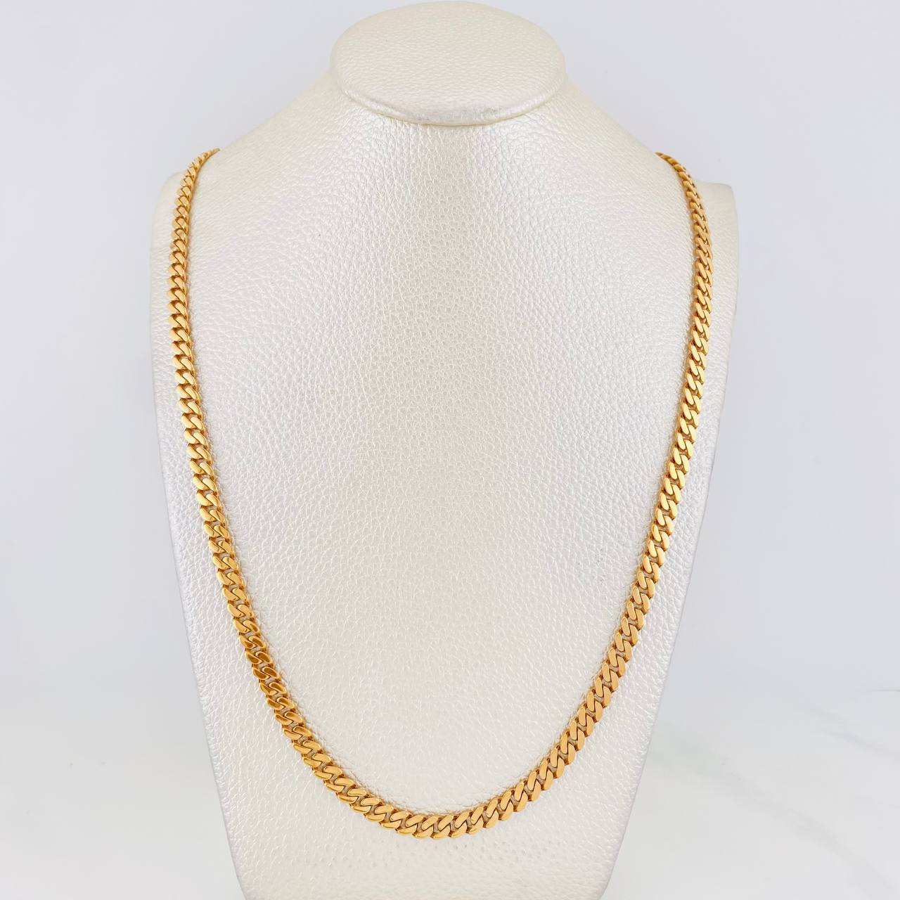 Cadena Cubana Infinito 18.95g / 60cm / 4.92mm Oro Rosa 18K