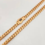 Cadena Cubana Infinito 18.95g / 60cm / 4.92mm Oro Rosa 18K