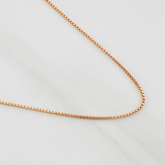 Cadena Veneciana 1.05g / 50cm / 0.55mm Oro Rosa 18K