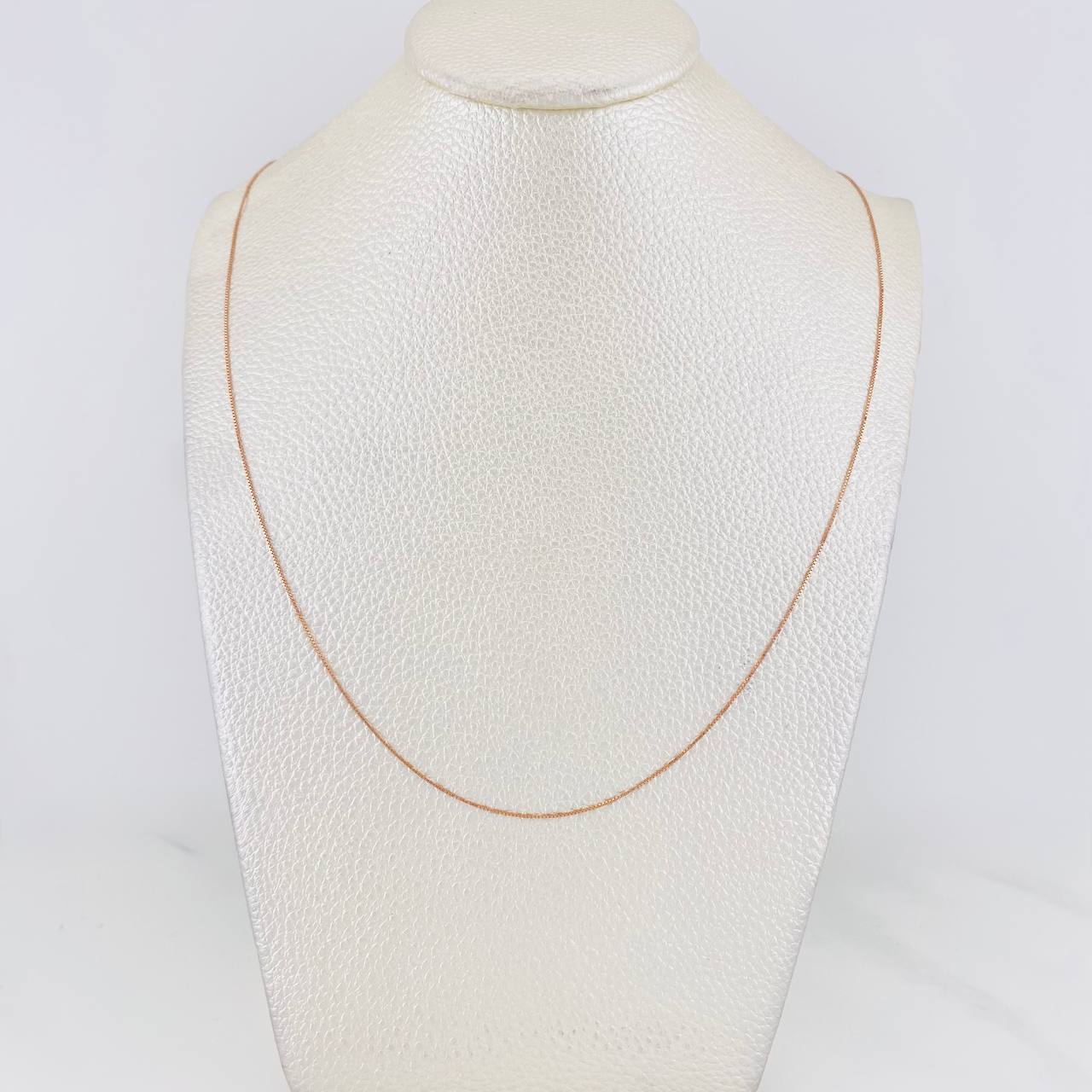 Cadena Veneciana 1.05g / 50cm / 0.55mm Oro Rosa 18K