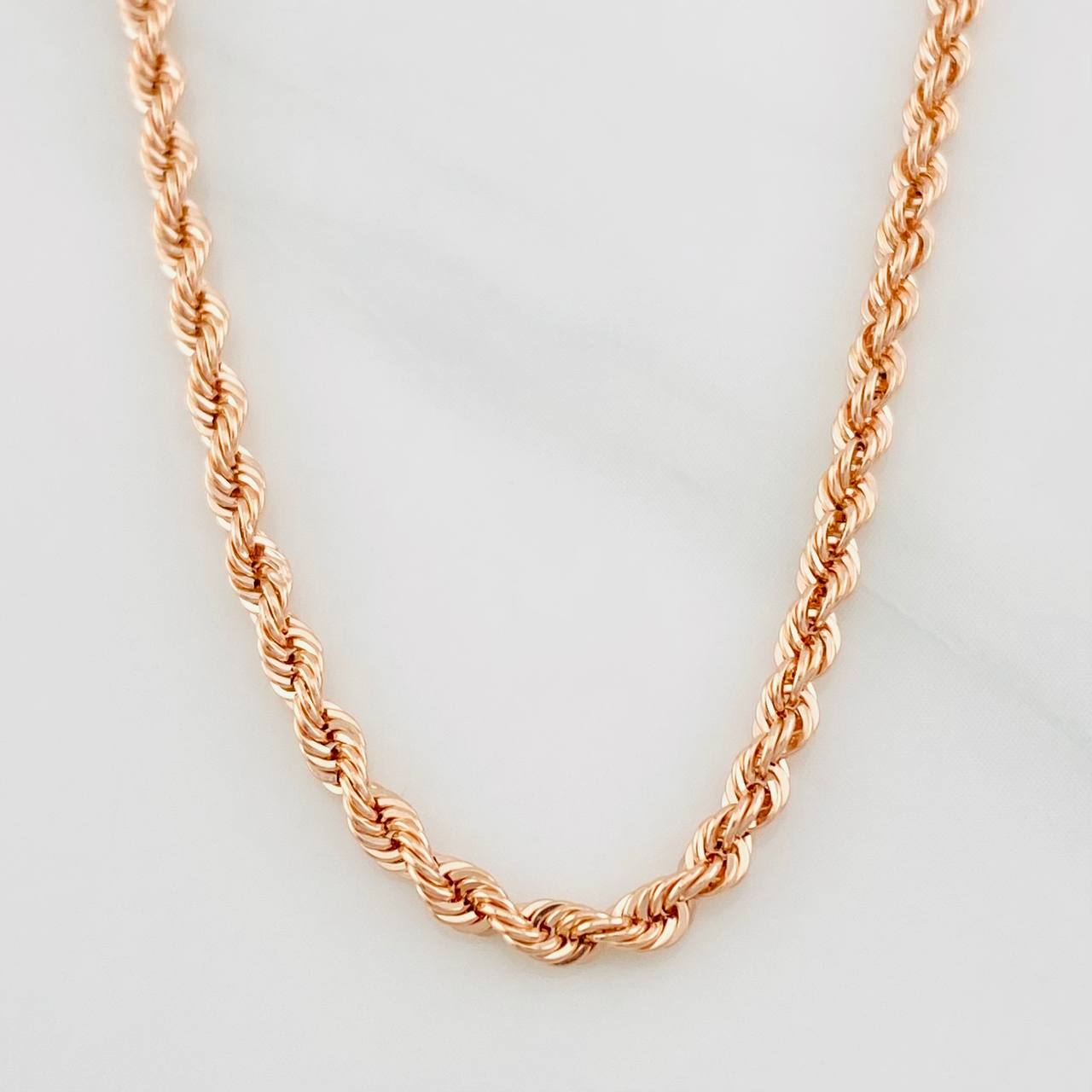 Cadena Lazo 3.75g / 60cm / 2.19mm Oro Rosa 18K