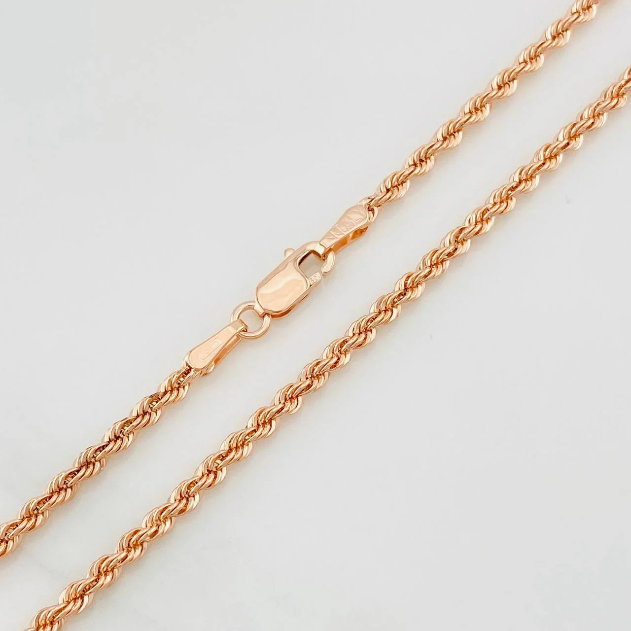 Cadena Lazo 3.7g / 60cm / 2.15mm Oro Rosa 18K