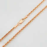 Cadena Lazo 3.7g / 60cm / 2.18mm Oro Rosa 18K