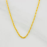 Cadena Lazo 1.1g / 60cm / 1.2mm Oro Amarillo 18K
