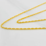 Cadena Lazo 1.1g / 60cm / 1.2mm Oro Amarillo 18K