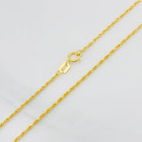 Cadena Lazo 1.1g / 60cm / 1.2mm Oro Amarillo 18K