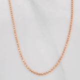 Cadena Militar 4.1g / 45cm / 1.5mm Oro Rosa 18K