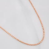 Cadena Militar 4.1g / 45cm / 1.5mm Oro Rosa 18K