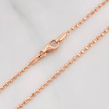 Cadena Militar 4.1g / 45cm / 1.5mm Oro Rosa 18K