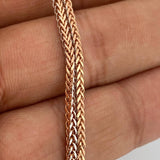 Cadena Franco 5.4gr / 60.1cm / 1.66mm Dos Oros Blanco Rosa +3 18K $