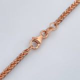 Cadena Franco 5.4gr / 60.1cm / 1.66mm Dos Oros Blanco Rosa +3 18K $