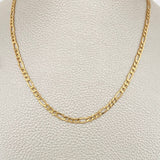 Cadena Figaro 5.4gr / 60.5cm / 3.31mm Oro Amarillo +1 18K $