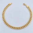 Pulso Cubana 3.65gr / 20.3cm / 5.58mm Oro Amarillo +1 18K $