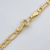 Cadena Figaro 5.45gr / 60.7cm / 3.17mm Oro Amarillo +1 18K $