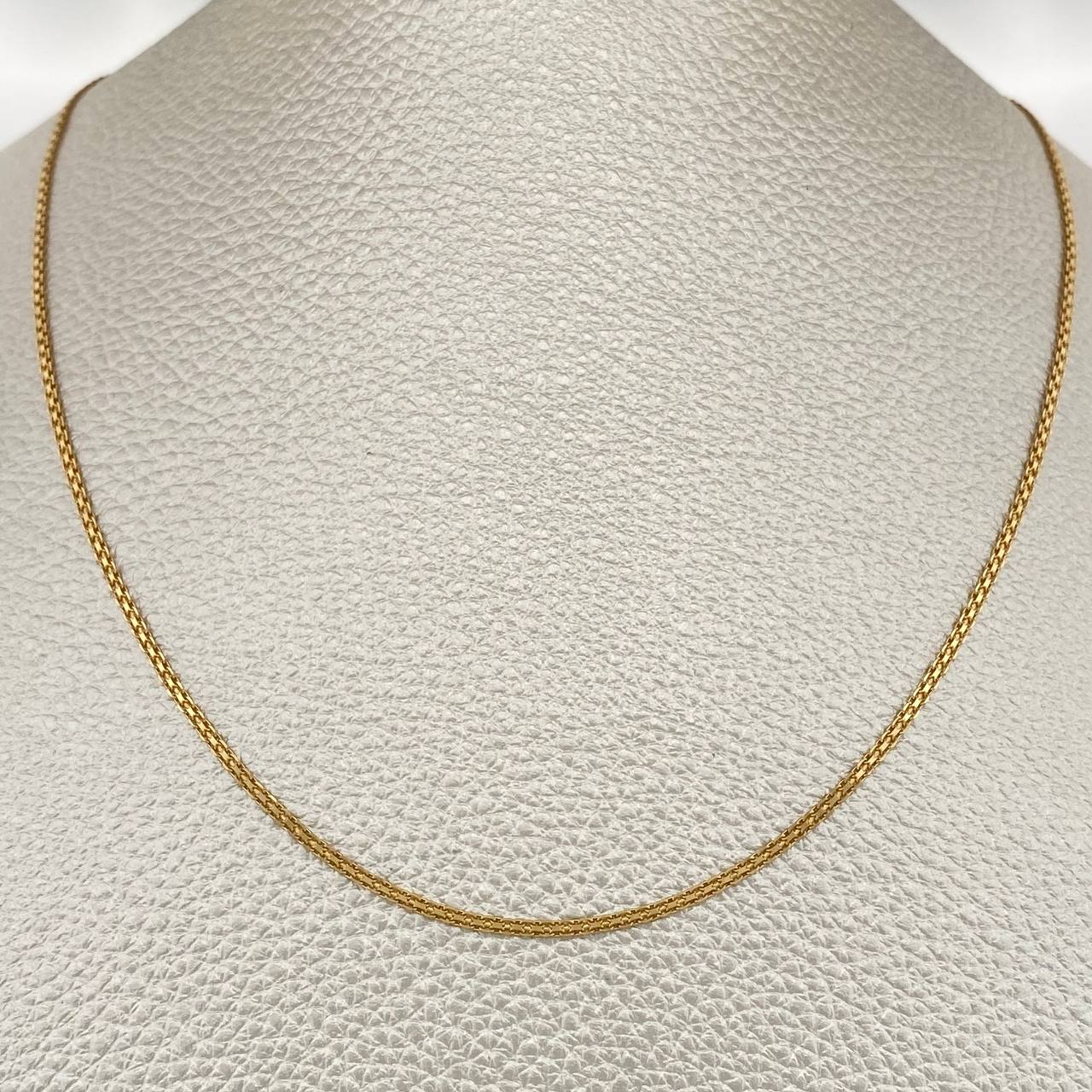 Cadena China 3.2gr / 60cm / 1.3mm Oro Amarillo +1 18K $