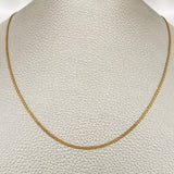 Cadena China 3.2gr / 60cm / 1.3mm Oro Amarillo +1 18K $