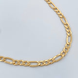 Cadena Figaro 5.45gr / 60.7cm / 3.17mm Oro Amarillo +1 18K $