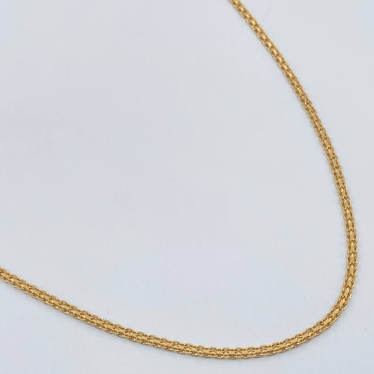 Cadena China 3.2gr / 60cm / 1.3mm Oro Amarillo +1 18K $