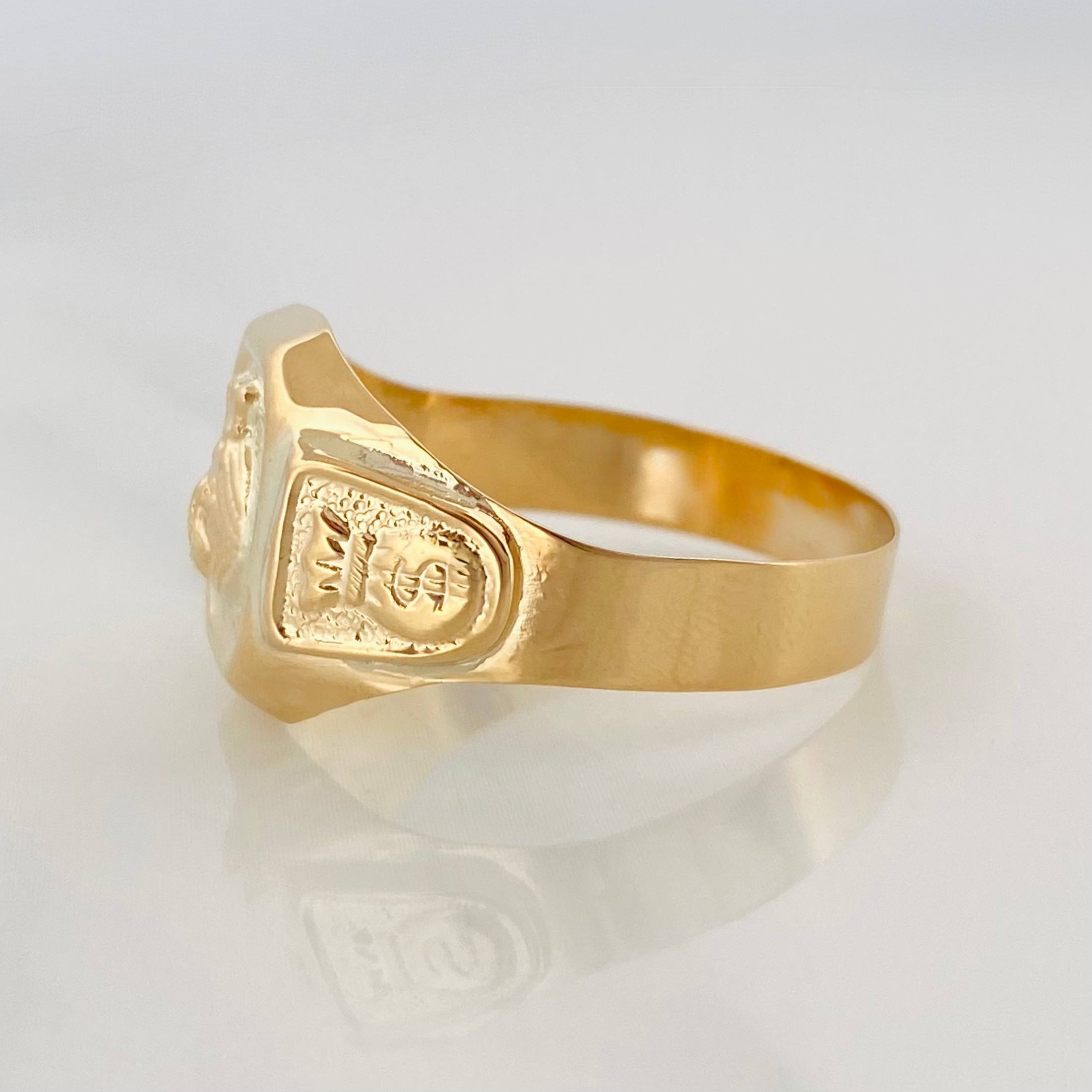 Anillo Bolsa De Dinero 4.05 g / T12 Oro Amarillo 18K
