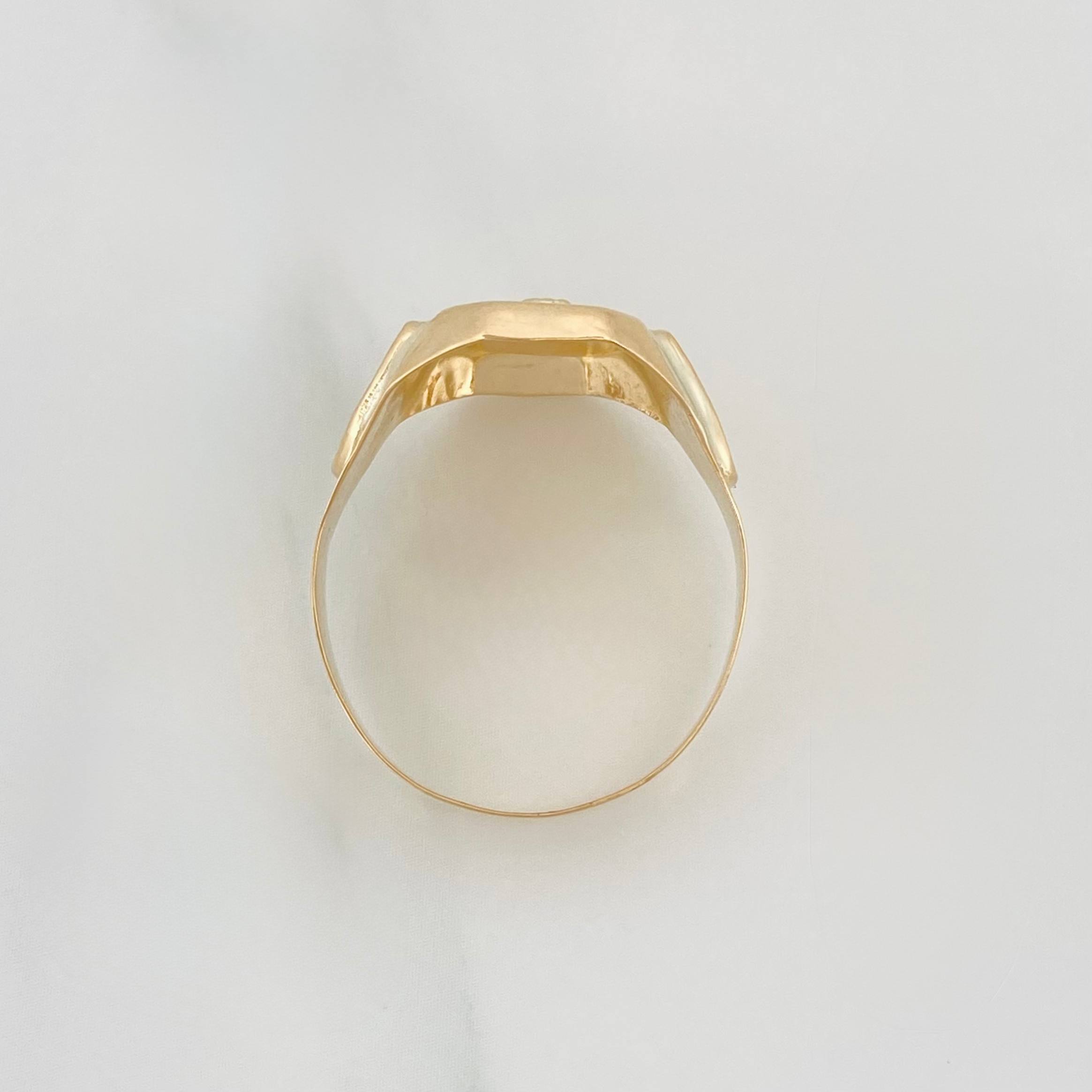 Anillo Bolsa De Dinero 4.05 g / T12 Oro Amarillo 18K