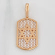 Dije Estrella De David 6.55 g / 4 cm Oro Rosa 18K