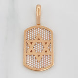 Dije Estrella De David 6.55 g / 4 cm Oro Rosa 18K