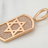 Dije Estrella De David 6.55 g / 4 cm Oro Rosa 18K