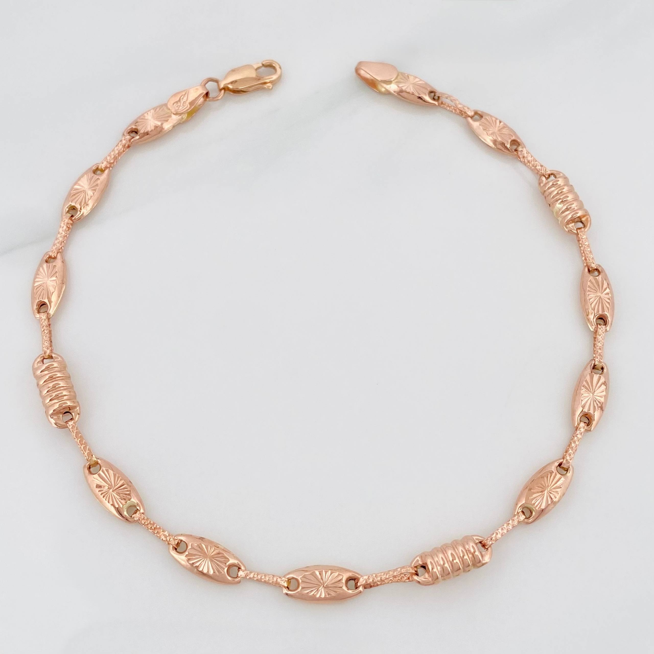 Pulso Rustico Tornillo 4.75 g / 23 cm / 3.5 mm Oro Rosa 18K