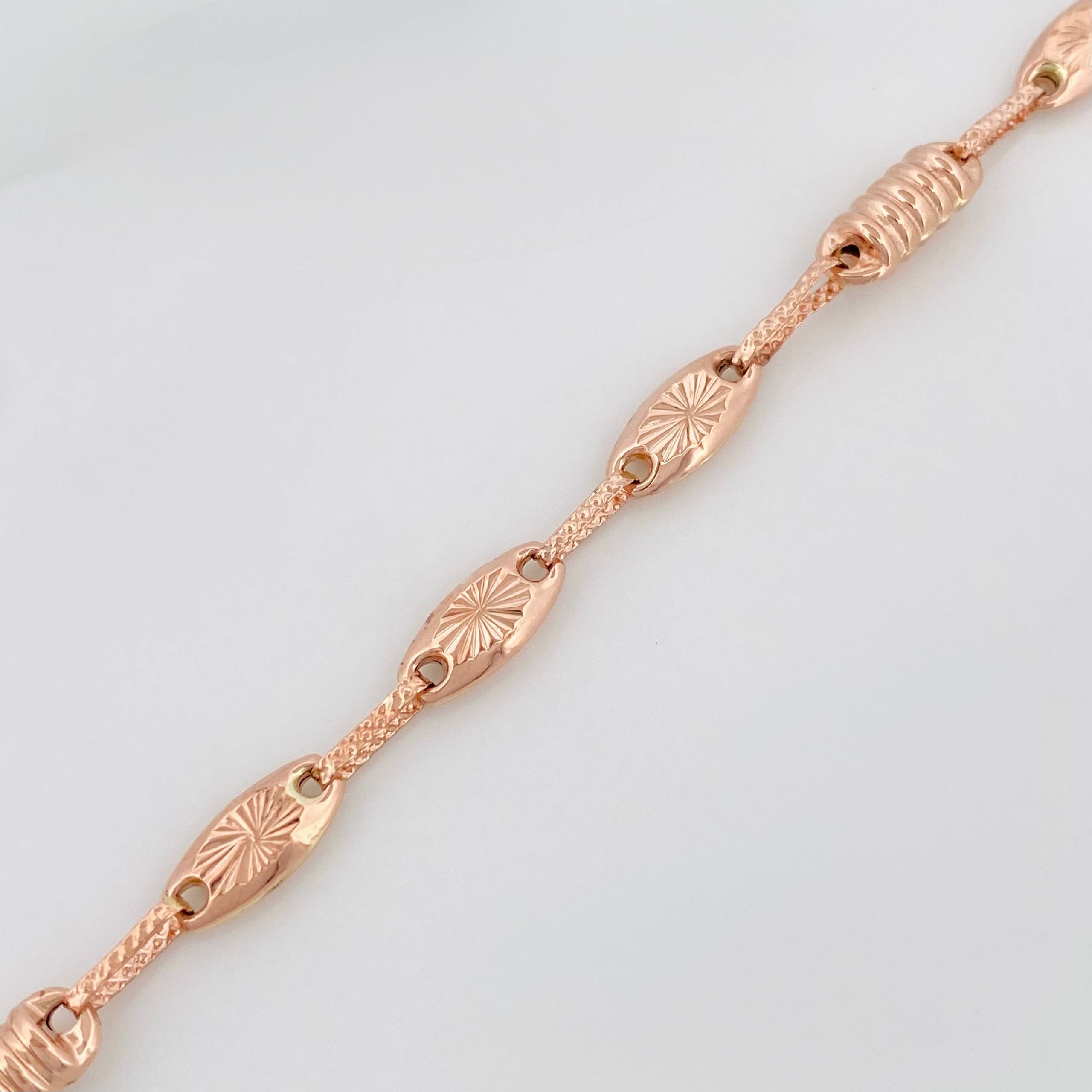 Pulso Rustico Tornillo 4.75 g / 23 cm / 3.5 mm Oro Rosa 18K