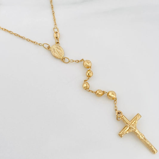 Rosario Virgen De La Milagrosa 14.7 g / 42 cm / 4mm-5 mm Oro Amarillo 18K