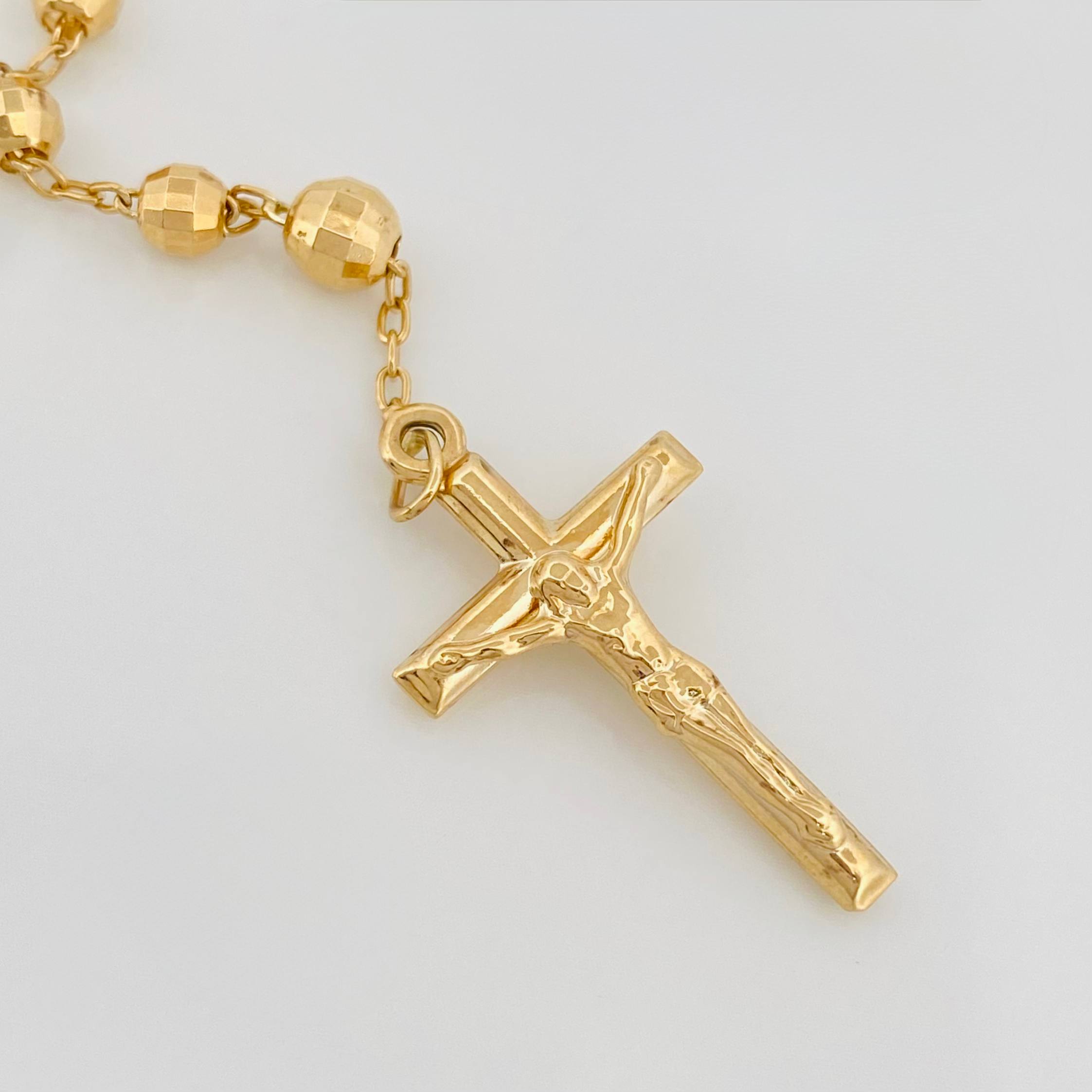 Rosario Virgen De La Milagrosa 14.7 g / 42 cm / 4mm-5 mm Oro Amarillo 18K