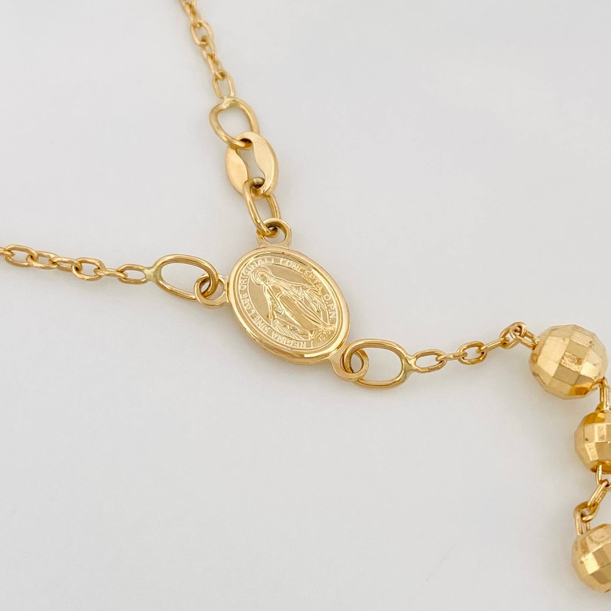 Rosario Virgen De La Milagrosa 14.7 g / 42 cm / 4mm-5 mm Oro Amarillo 18K