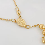 Rosario Virgen De La Milagrosa 14.7 g / 42 cm / 4mm-5 mm Oro Amarillo 18K