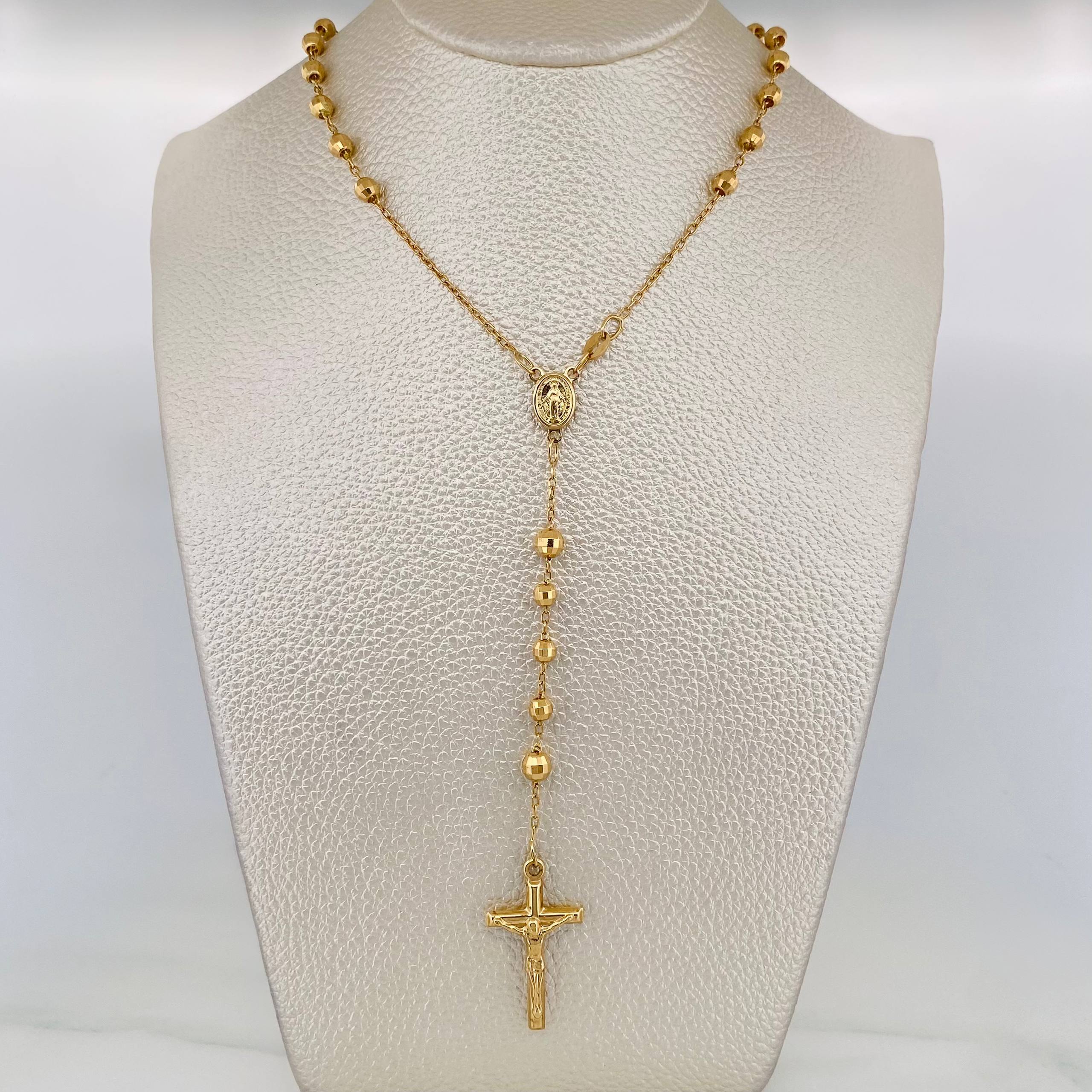 Rosario Virgen De La Milagrosa 14.7 g / 42 cm / 4mm-5 mm Oro Amarillo 18K
