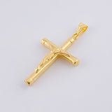 Dije Cruz Cristo Mate 1.8g / 3.9cm Oro Amarillo 18K