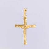 Dije Cruz Cristo Mate 1.8g / 3.9cm Oro Amarillo 18K