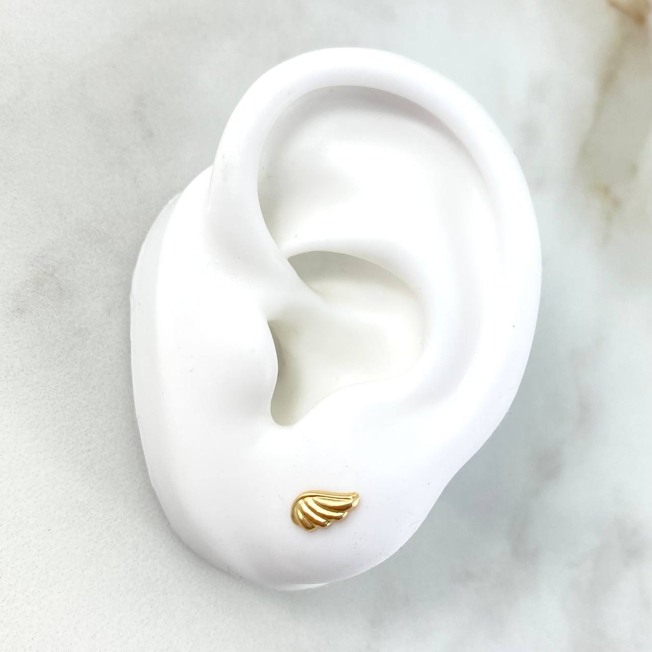 Topos Alas 0.5gr / 8mm Oro Amarillo 18K *