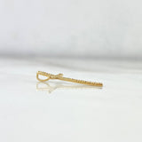 Dije Cruz 0.65gr / 2.4cm / Diamantes Blancos 40pts Oro Amarillo (Joya) *