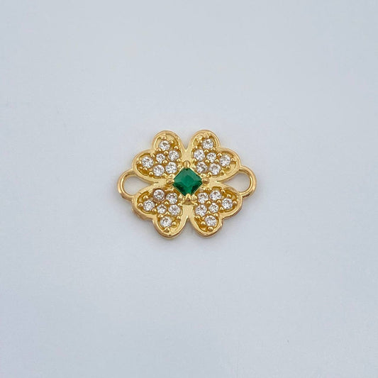 Herraje Trebol 0.75gr / 1.3cm / Oro Amarillo 18K %