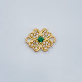 Herraje Trebol 0.75gr / 1.3cm / Oro Amarillo 18K %