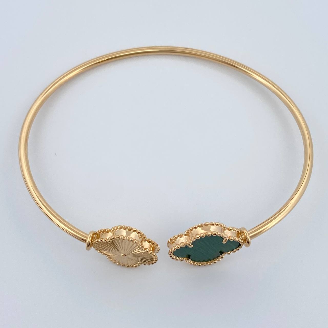 Pulso Aro Trebol  7.95gr / 19cm / 2.14mm Oro Amarillo Nac.Esp. 18K %