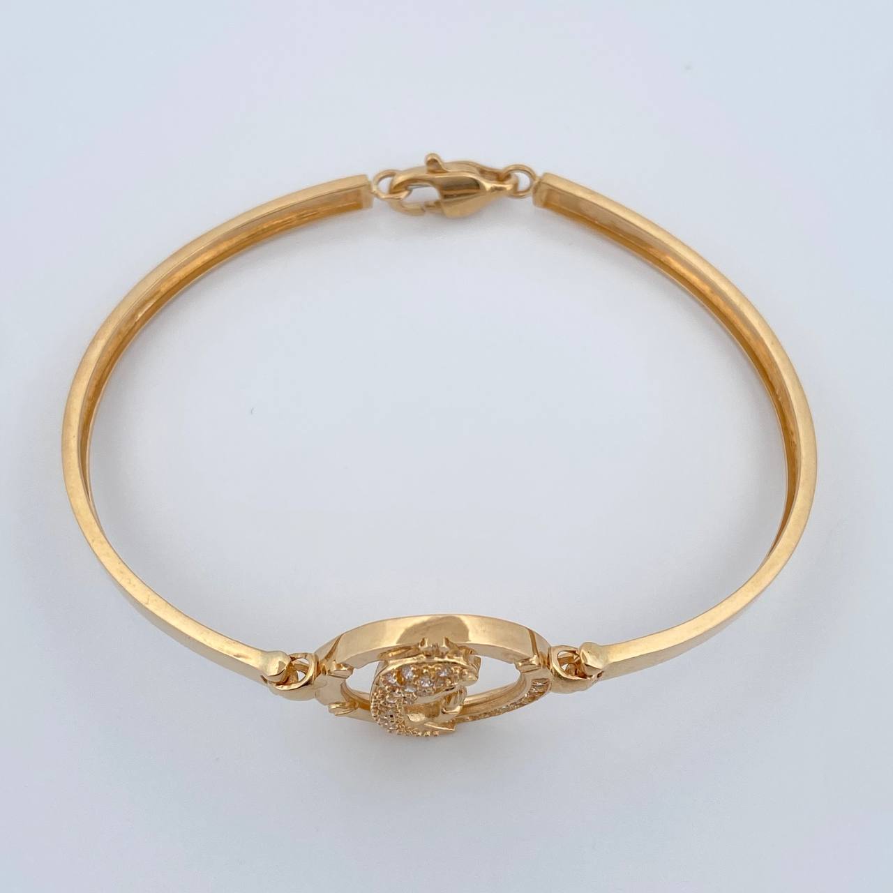 Pulso Virgen Maria 13.7gr / 18.8cm / 3.96mm Oro Amarillo 18K %