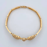 Pulso Corazones Reticulado 11.55gr / 17.2cm / 4.1mm Oro Amarillo 18K %