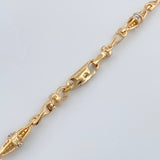 Cadena Dubai 30.65gr / 62.5cm / 3.9mm Dos Oros Amarillo Blanco 18K %