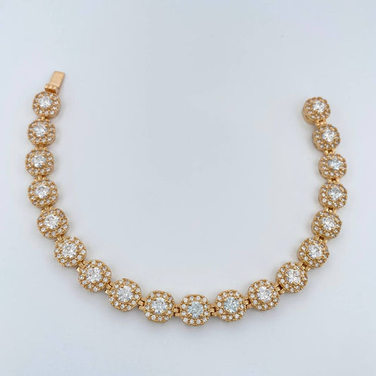 Pulso Tennis 20.75gr / 17.5cm / 7.8mm Oro Amarillo Nac.Esp. 18K %