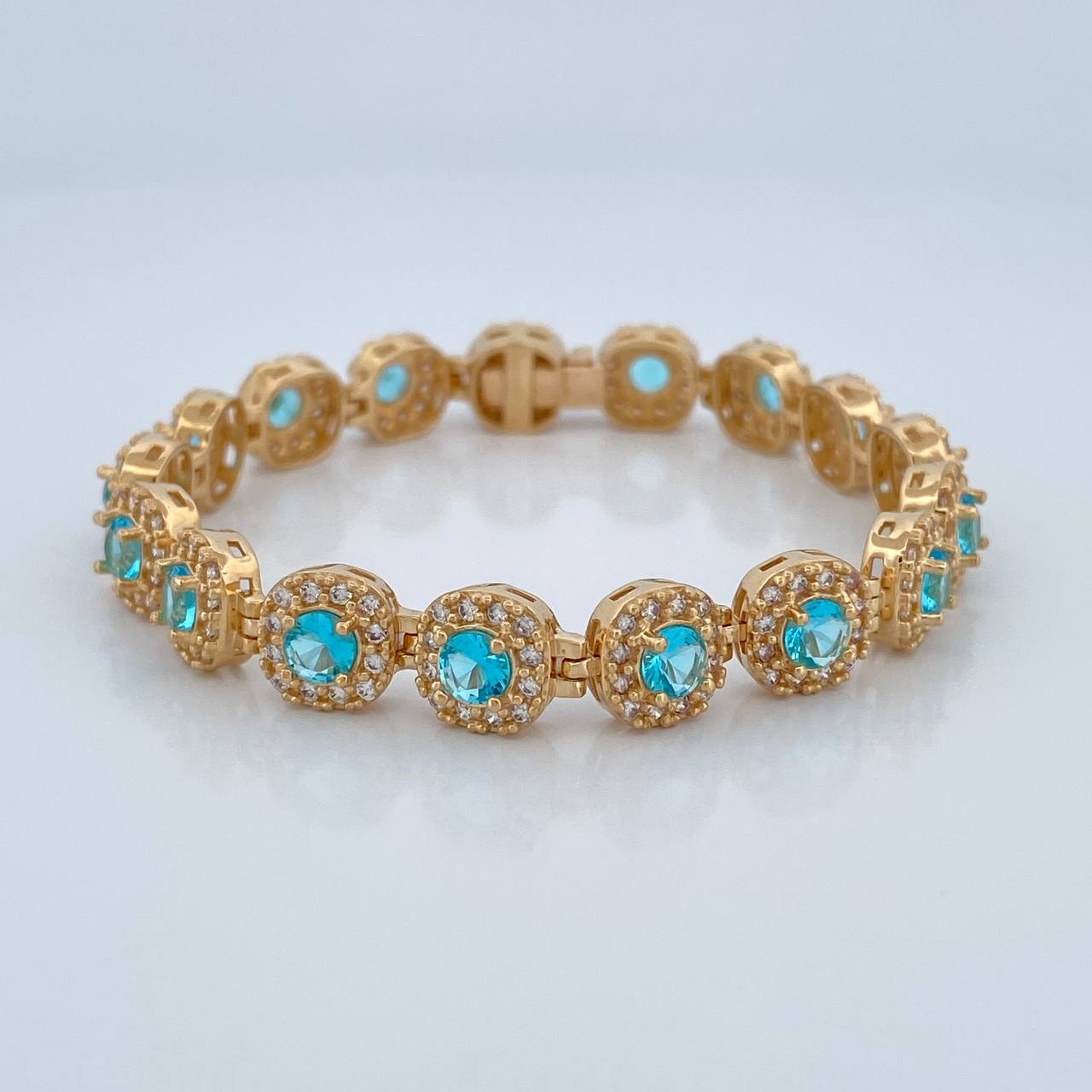 Pulso Tennis 18.6gr / 16.8cm / 8mm Oro Amarillo Nac.Esp. 18K %