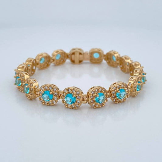 Pulso Tennis 18.6gr / 16.8cm / 8mm Oro Amarillo Nac.Esp. 18K %