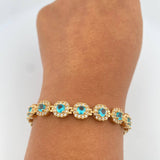 Pulso Tennis 18.6gr / 16.8cm / 8mm Oro Amarillo Nac.Esp. 18K %